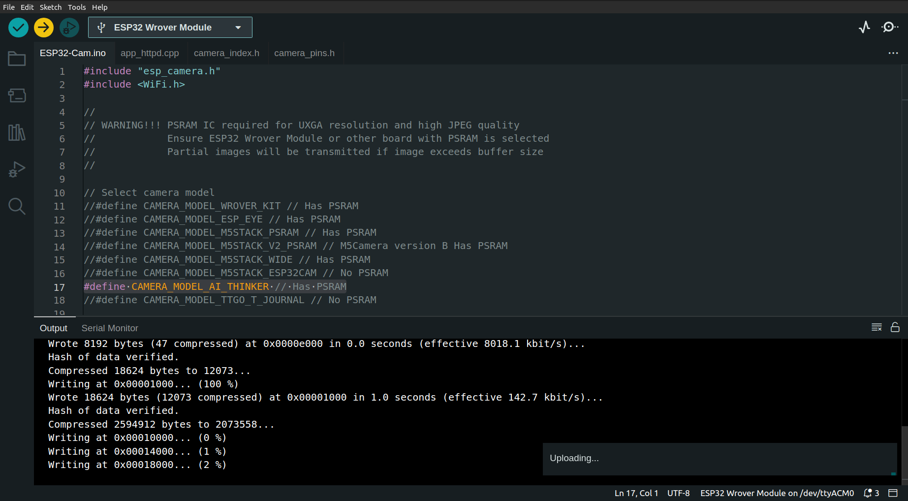 arduino-ide-upload-skecth-to-esp32-cam-without-errors